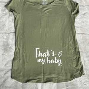 ⚠️Maternity Olive Green Tee - Baby⚠️